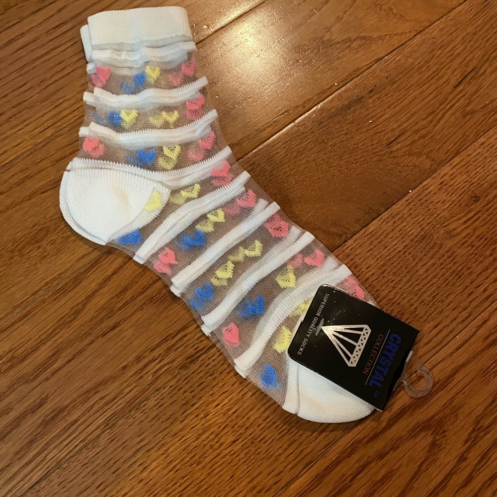 White and Multicolor women’s Socks
